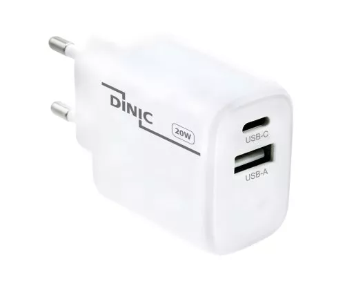 USB C+A Ladegerät/Netzteil 20W, Power Delivery + QC 3.0, weiß